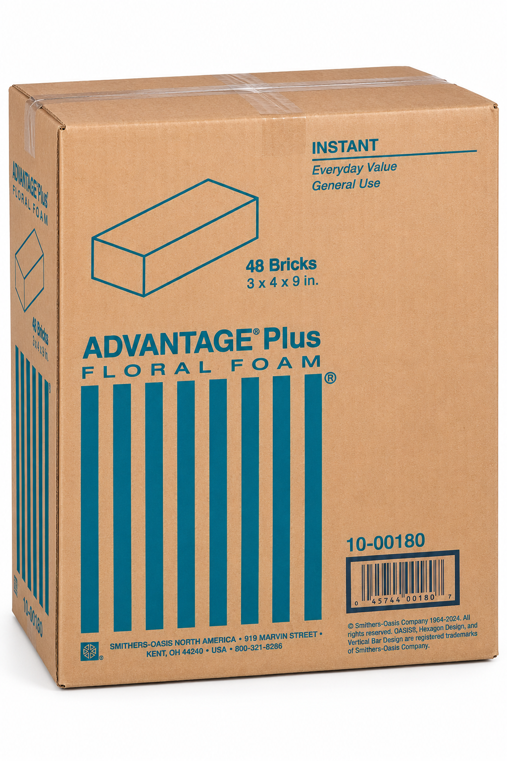 Espuma Floral — Caja 48 Bricks, vista del producto