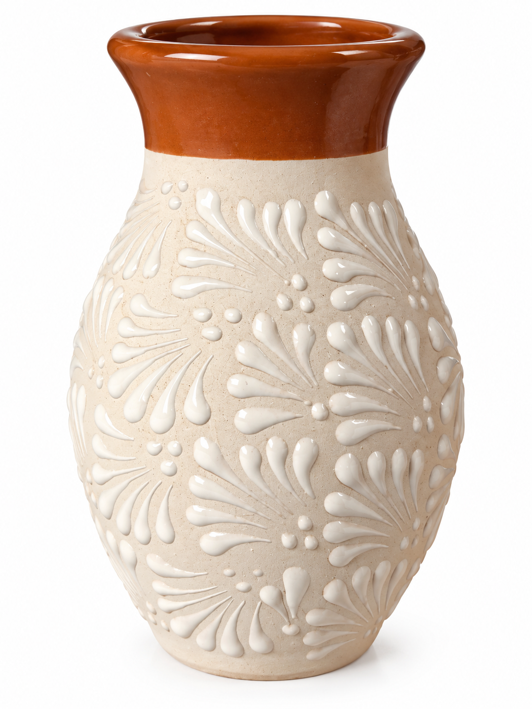 Florero Crema y Terracota, vista del producto