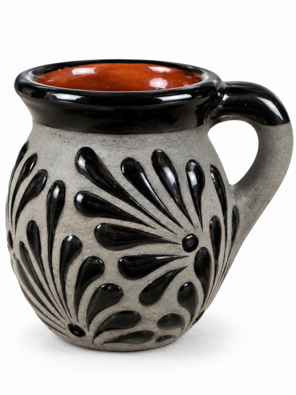 Taza Gris y Negra, vista del producto