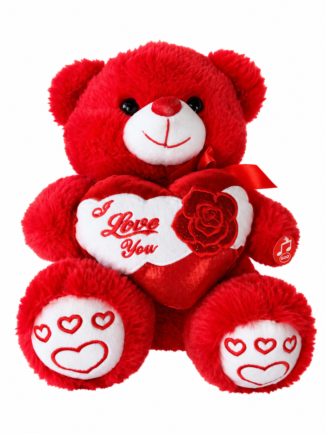 Oso Rojo I Love You, vista del producto